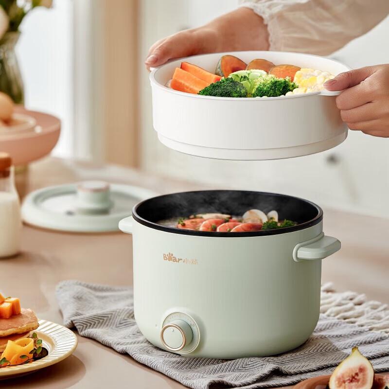 Bear 2.5L Multi-Functional Electric Cooking Pot with Steamer CN plug (adapter included)