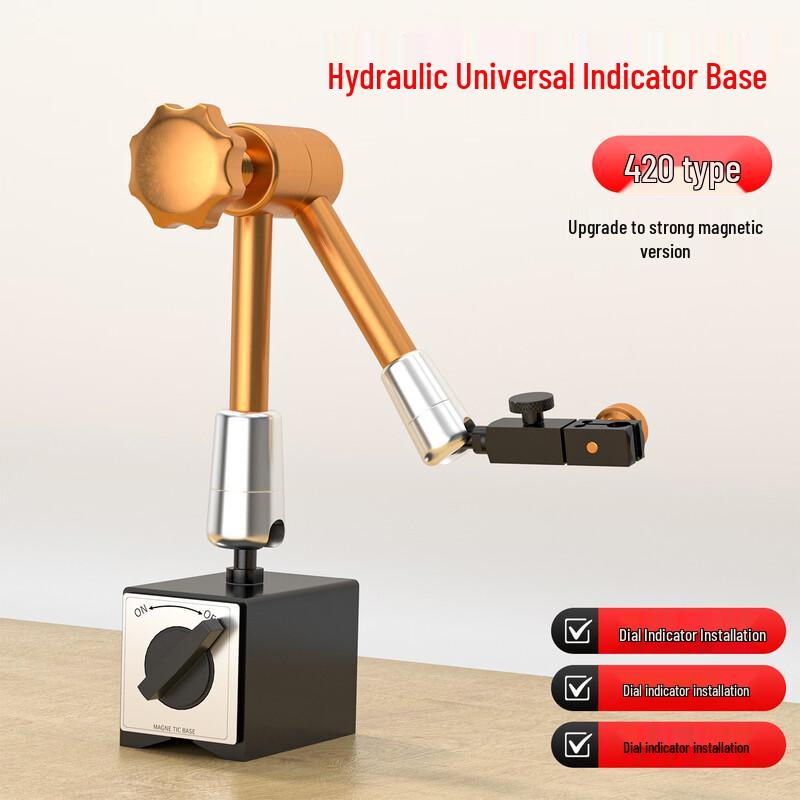 Kasiluo Magnetic Hydraulic Universal Dial Indicator Stand