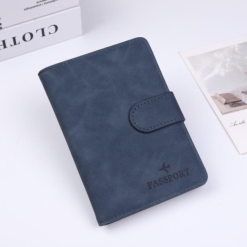 

Candy Color PU Leather Passport & Ticket Holder Travel Wallet 14.9 x 10.7 x 1 cm синий