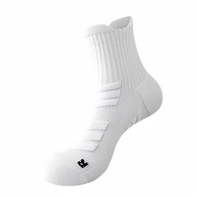 

Men s Spring and Autumn Non Slip Badminton Basketball Towel Bottom Sports Tube Socks 1 pair белый