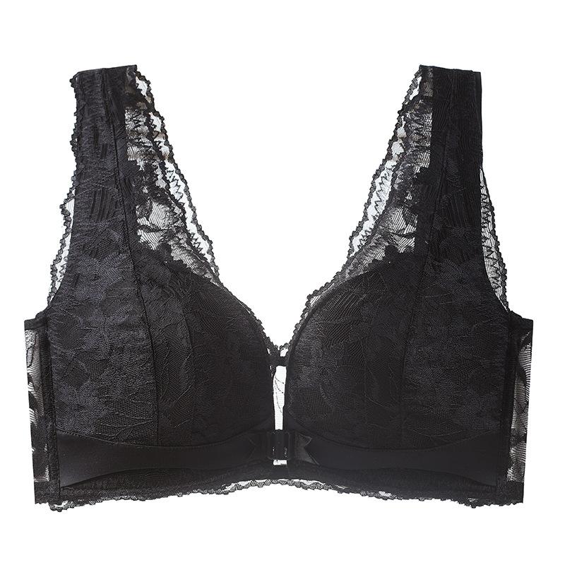 Sutien cu nasturi frontali pentru femei, adunare, colecție de lenjerie intimă subțire de vară, accesoriu sutien fără inel metalic, sutien frumos pentru spate