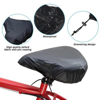 Bike Seat Cover with Adjustable Drawstring Waterproof Washable Oxford Cloth MTB Road Mountain Bicycle