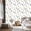 Colorful Indian Feathers Wallpaper for Living Room and Bedroom 50x1000