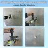 Portable Square Hole Punch Trapezoidal Teeth Rectangle Slot Tool Square Hole Punch Drill Multi-function