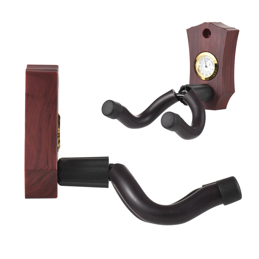 2-in-1 Guitar Wall Mount with Hygrometer Humidity Meter Guitar Wall Hanger Stringed Instrument