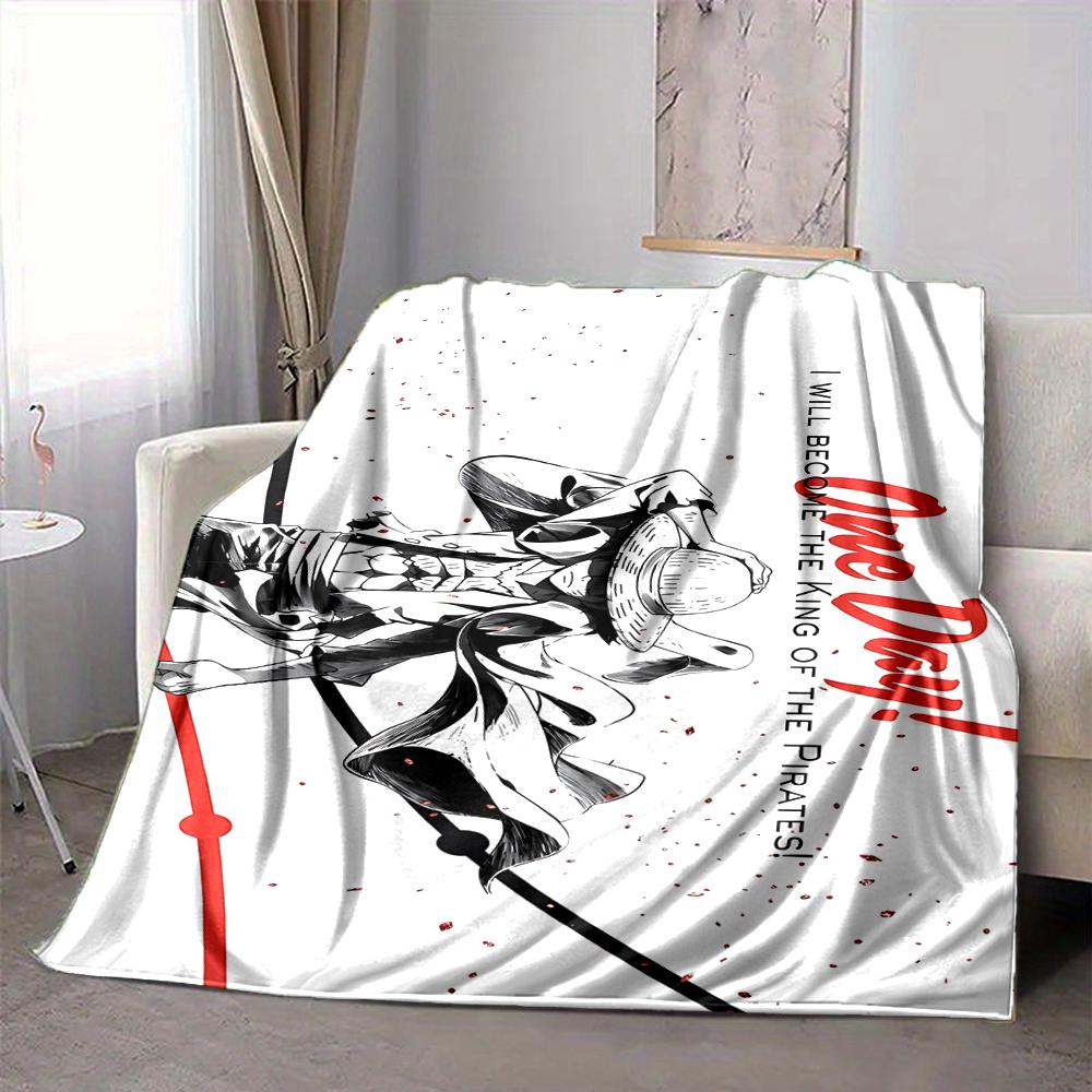 1Pc Future Pirate Vow Flannel Blanket, Soft And Comfortable, Casual Warm, Camping Travel, Christmas, Halloween Xmas Gift S1239