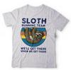 Sloth Tshirt Running Team Unisex Kids Funny Lazy Relax Cute Humour Work Out