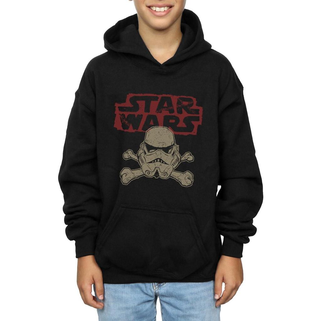 STAR WARS Boys Stormtrooper Skull Logo Hoodie