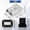 Xiatiaosann 2pcs 50A Connector Monuting Panel Quick Connect/Wire Harness Plug 600V 6-12 Gauge