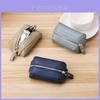 Leather Girls Mini Key Wallet With Zipper Coin Pocket For Daily Use