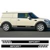 Autocollant Graphique Vinyle de Garniture Latérale pour Voiture de Course pour MINI Cooper S One JCW F55 F56 F60 R55 R56 R60 Accessoires Extérieurs de Voiture