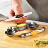 8Pcs Stainless Steel Metal Magnetic Measuring Spoons Set Tablespoon Measuring Spoons Kitchen Gadgets for Baking Cooking