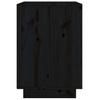Nightstands 2 Pcs Black 40 X 35 X 50 Cm Solid Pine Wood