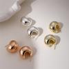 New Material Aviation PC Geometric Earrings with Advanced Sense Women's Trendy Light Luxury Style Earrings