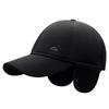 Hat Winter Men'S Warm Woolen Cap Casual Ear Cap Middle-Aged And Elderly Baseball Cap Outdoor Thickened Cotton Cap