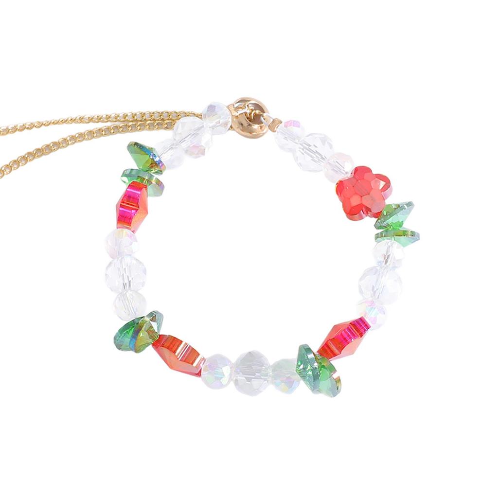 Spring candy bracelet women's light luxury exquisite pull adjustment crystal bracelet Mori design holiday style jewelry