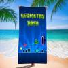 Video G-GameS G-Geometry Dash Microfiber Beach Towel Absorbent Quick Dry Soft Yoga Swimming Resort Mountain Climbing Towel