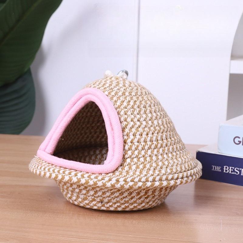 Bird Warm Nest Fleece Birdhouse Hanging Sleeping Bed Cage Accessories for Parrots Canaries Cockatiels