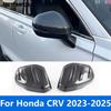 For Honda CR-V CRV  2024 2025 Carbon Fiber Rearview Side View Mirror Cover Trim Protector Sticker Accessories Car Styling