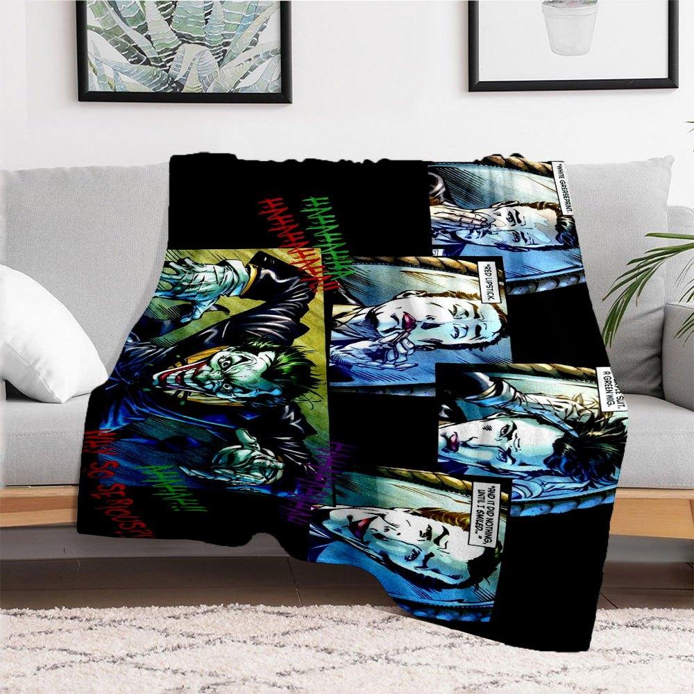 The Joker Makeup Kit DC Comics Cosplay Costume Accessories Set Blanket Flannel Throw Blanket for Sofa, Bed, Travel, Camping, Office, Couch, Chair