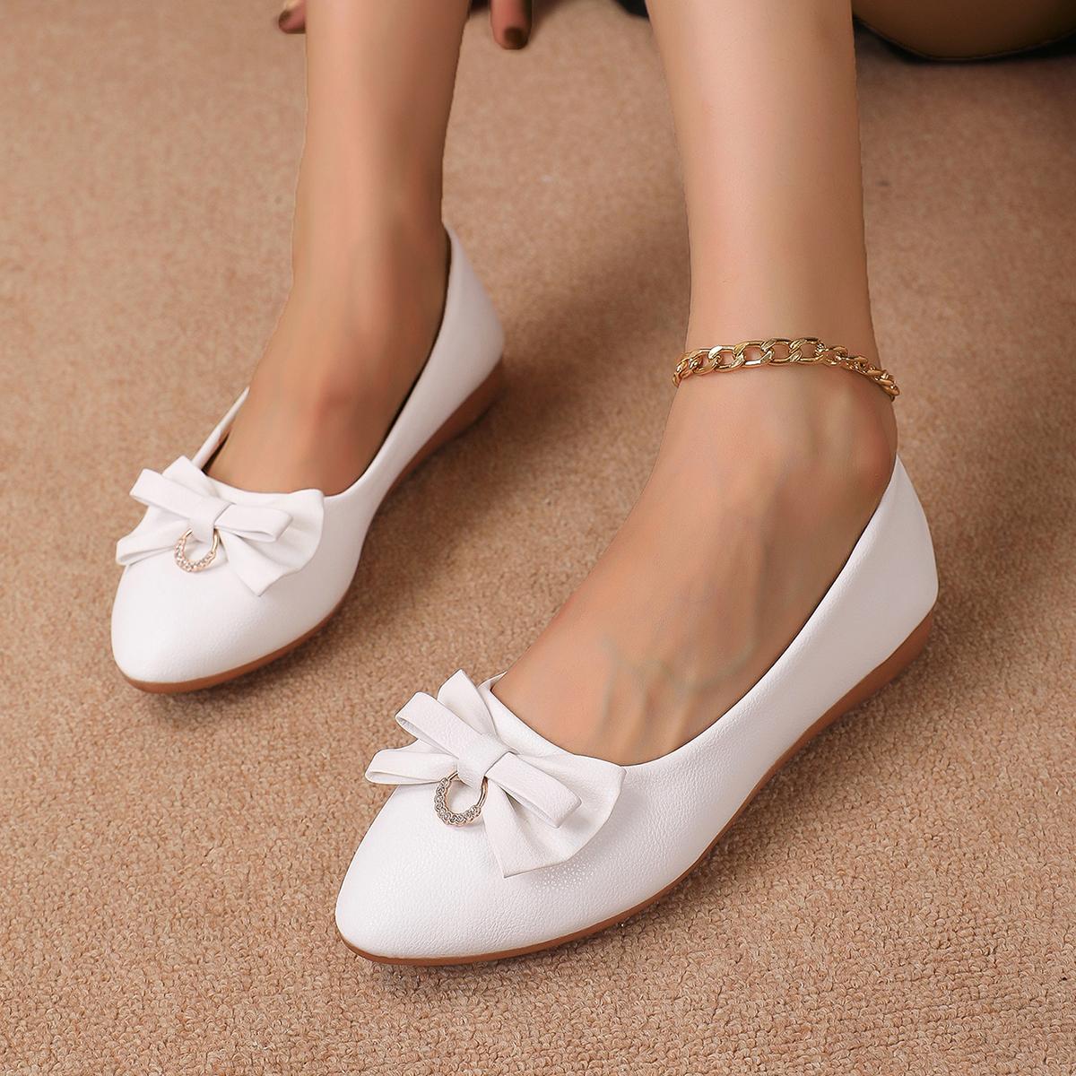 Модные женские туфли на плоской подошве — фото 6