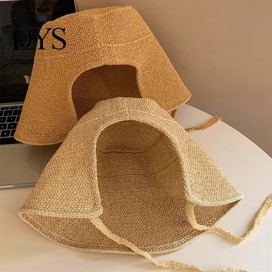 Adjustable Wide Brim Hat for Summer Straw Sun Hat, with Windproof String, Breathable UV Foldable Visor Beach Vacation Protection Women Outdoor Travel
