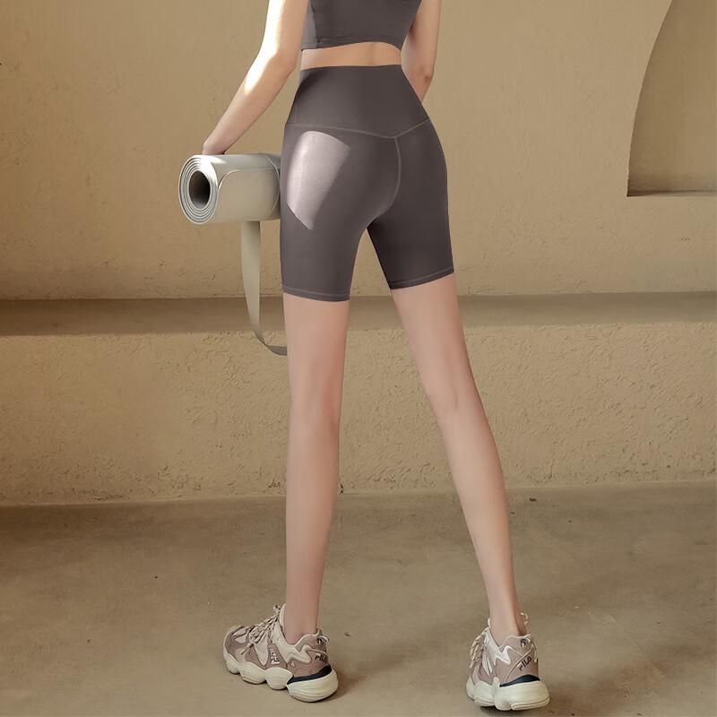 ACKDCS Seamless High-Waist Butt-Lifting Yoga Shorts