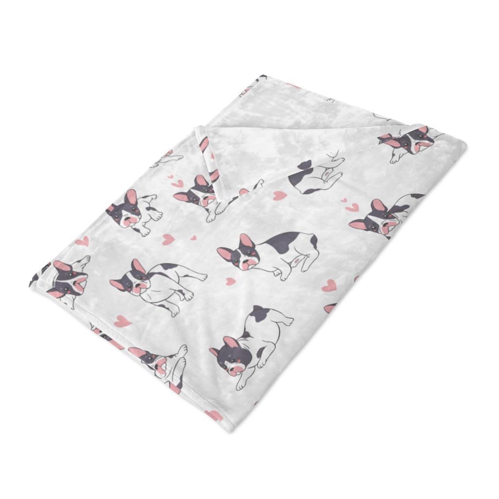 1 Stück doppelseitige Flanell-Hundedecke, digital bedruckte Sofa-Klimaanlagendecke für Würstchen, Hunde und Hunde