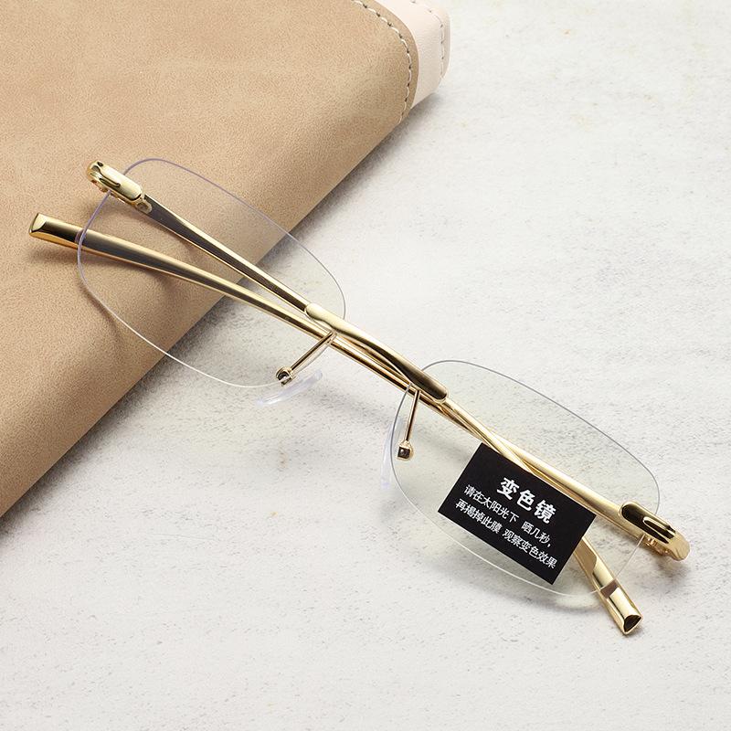 Xiaomi Non-framed Diamond Cut Edge Reading Glasses For Men And Women, Anti-blue Light Reading Glasses, Photochromic Flat Lenses XJC3005