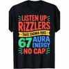 67 Meme Funny Number 67 Print  Unisex T-Shirt for Boys, Teens, Men & Gen Alpha Z - Soft Breathable Short Sle