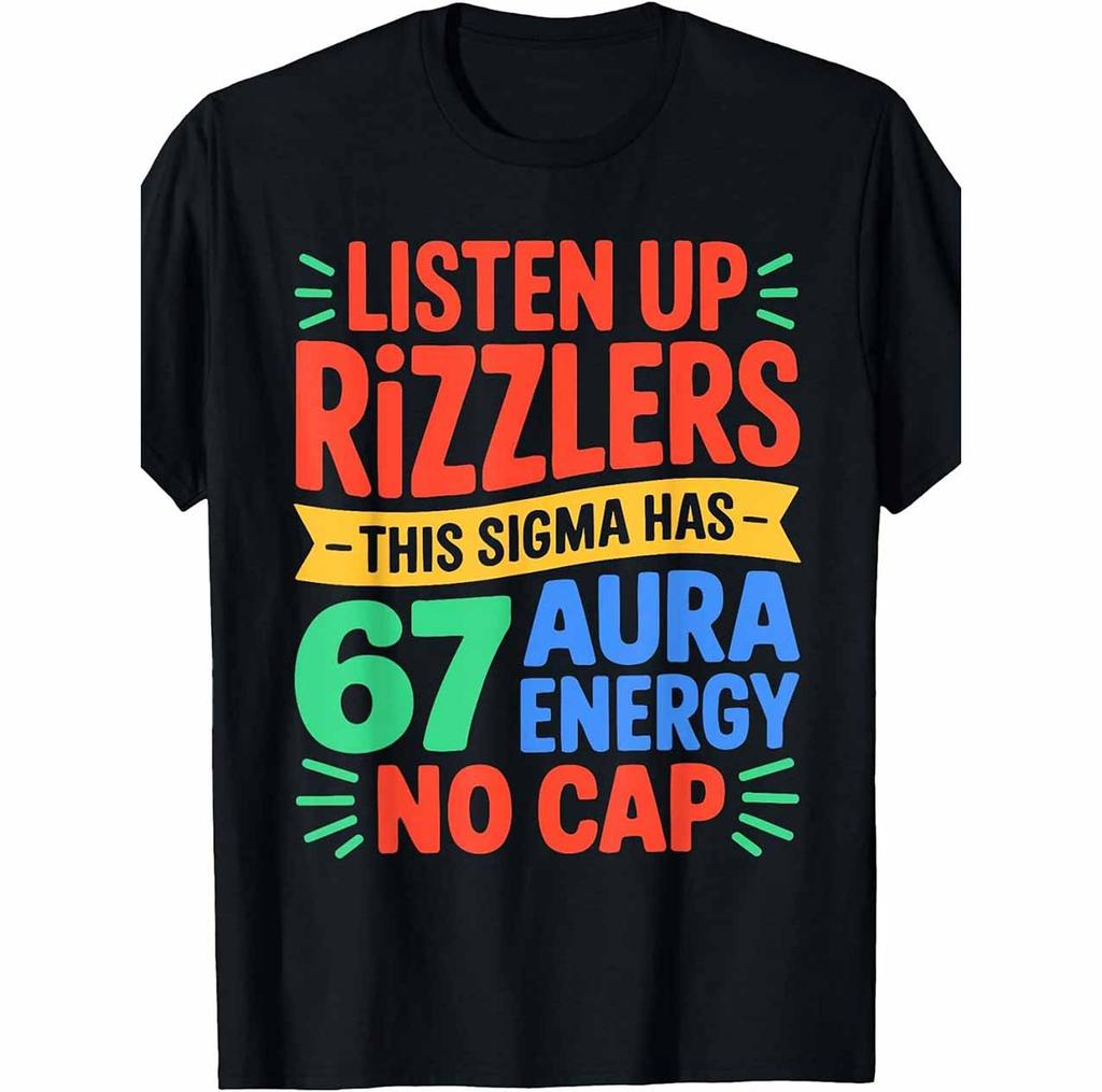 67 Meme Funny Number 67 Print Unisex T-Shirt for Boys, Teens, Men & Gen Alpha Z - Soft Breathable Short Sle