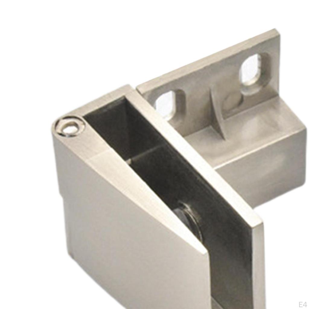 Glass Door Hinge Display Zinc Alloy with Screws Mounted Closer for Cupboard Wardrobe Replacement