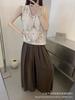 Foreign-style versatile hook flower hollow vest women's summer new V-neck high-end sleeveless stacked loose top