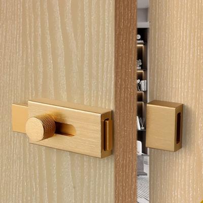 Punch-free Door Bolts Catch Lock Aluminum Zinc Zinc Alloy Sliding Door Bolt Lock  Garden Gate Shed