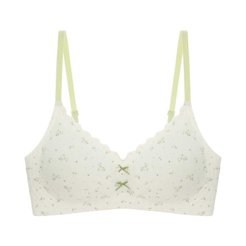 Pastoral Small Floral Display Large Collection of Secondary Breasts Anti-sagging No Steel Ring Sexy Seamless Bra Cover