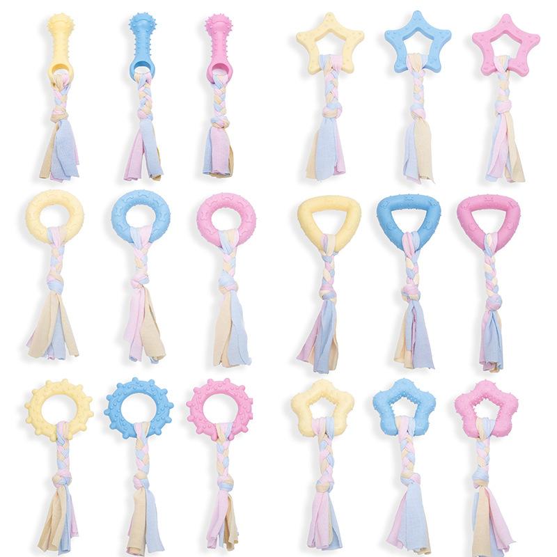 Dog Toys Direct Sales TPR Dog Toys Can't Bite Tooth Grinding Cotton Rope Pet Toys