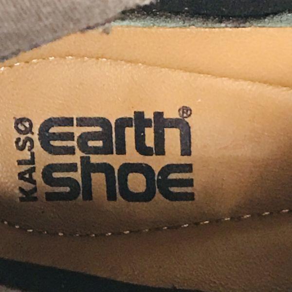 earth shoe kalso Leather Fur Side-Zip Boots Brown 7B/23.524.0cm(USED)