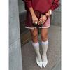 Linad Summer Satin White Mini Skirts For Women Street Chic Red High Waist Skirt Casual Slim Elastic Waist Skirt Female 2025