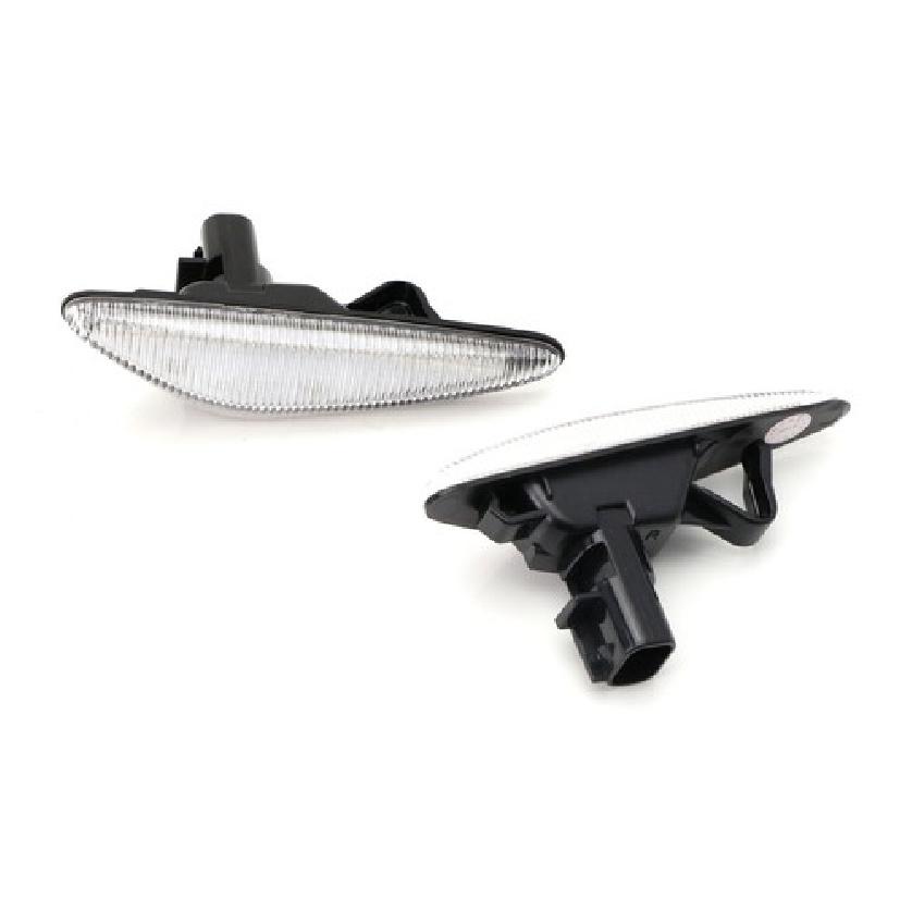 Clear Lens Amber LED Front Side Marker Light Kit For 16-up Mazda MX-5, 09-12 RX8
