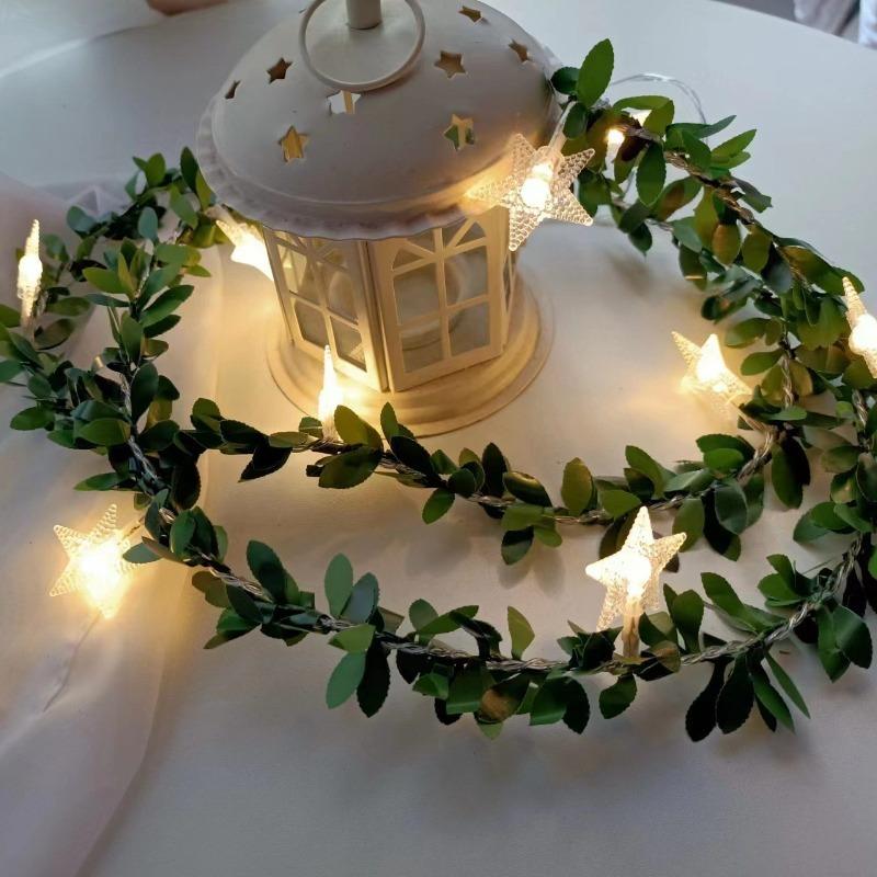 

3M 20 светодиодов Гирлянда из роз Питание от батареек Цветок Роза Ночник для Рождества Свадьбы Дня святого Валентина Вечеринки Гирлянда Украшение Five-pointed star