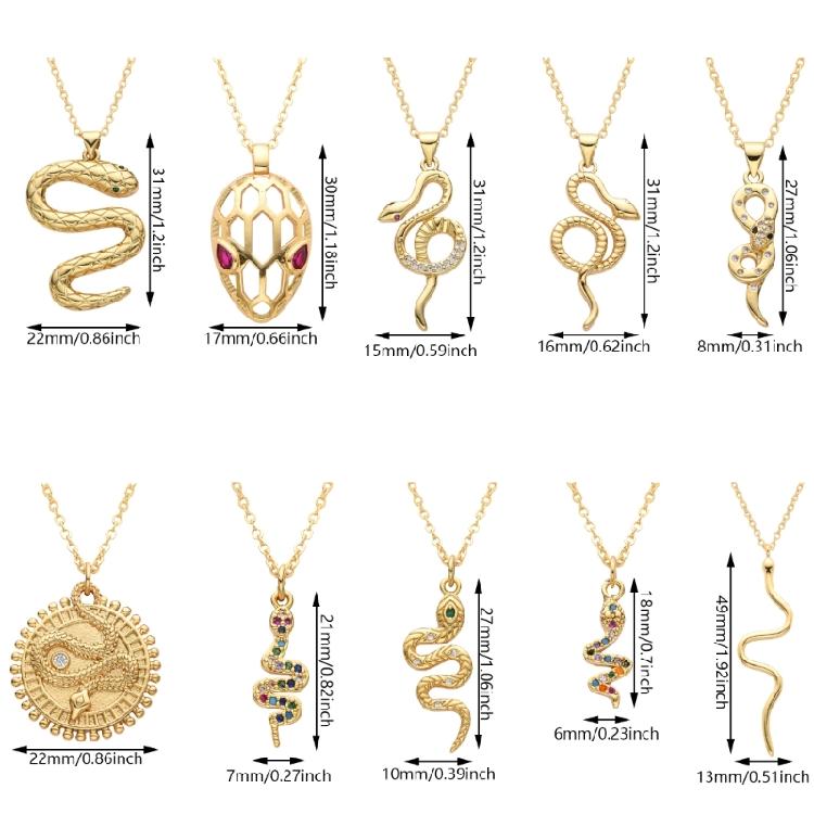 Snake Charm Necklace Enhancing Styles Trendy Women Accessories Fashion Statement Necklace for Parties and Gatherings