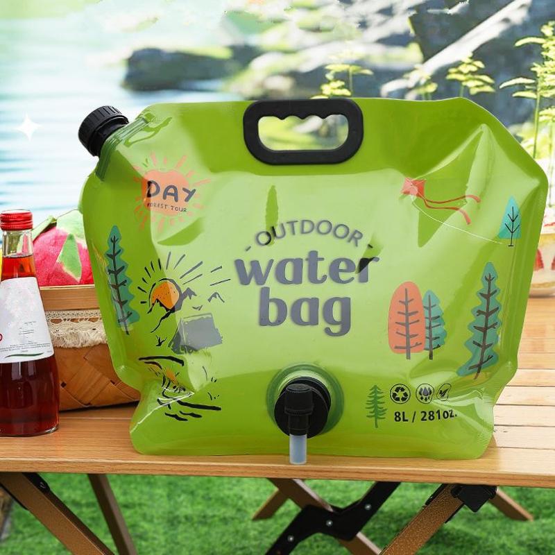 8L Draagbare Camping Bierzak Opvouwbare Drinkwateremmer Grote Capaciteit Watercontainer Buitenreizen Lichtgewicht Waterzak