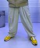 PEACEOFMIND Nylon Wide Balloon Pants (Cream)