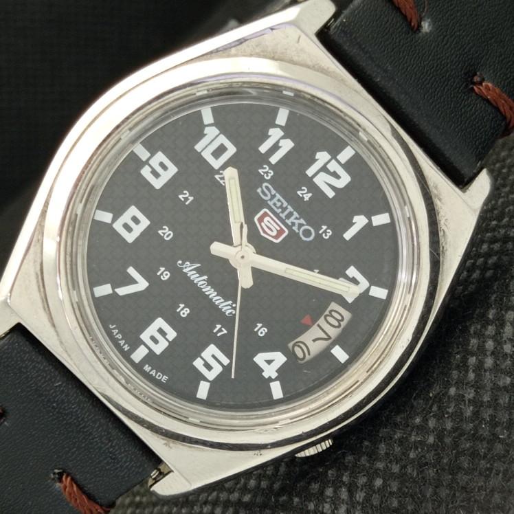 

Б/У винтажные мужские часы SEIKO 5 AUTOMATIC 7009A JAPAN MENS DATE BLACK WATCH 612-a319018-9 SKU612-a319018