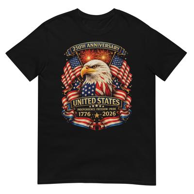 USA Rocznica Niepodległości 250. 1776 2026 Patriotyczny Orzeł Koszulka
