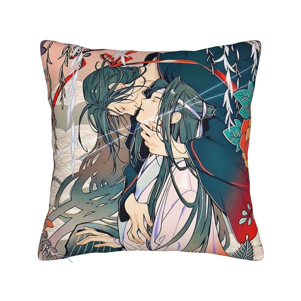 Pillow Cover The Founder of Diabolism Mo Dao Zu Shi Cartoon  Kawaii Pillow Case For Living Room Chair Pillowcases
