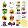 Cute Spooky Courtyard Halloween Decoration Paper Craft Handmade Paper-cutting Set  Festival Decors