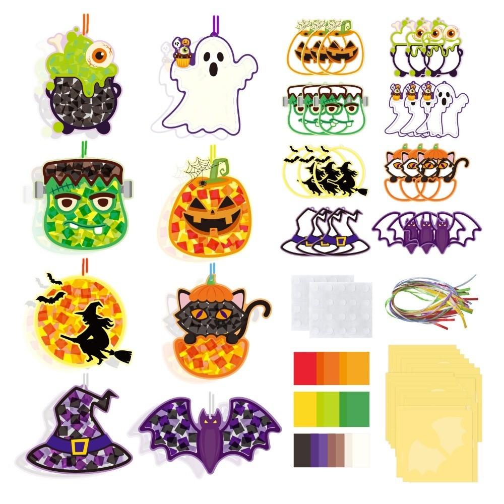 Cute Spooky Courtyard Halloween Decoration Paper Craft Handmade Paper-cutting Set Festival Decors