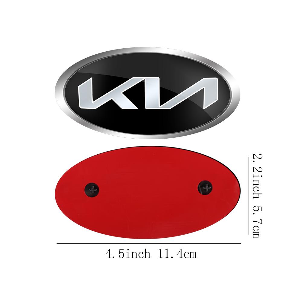 1 Stück Auto Frontklappe Emblem Heckklappe Abzeichen Aufkleber für Kia Rio Picanto Sportage Niro Morning Ceed Optima Seltos Sorento Cerato