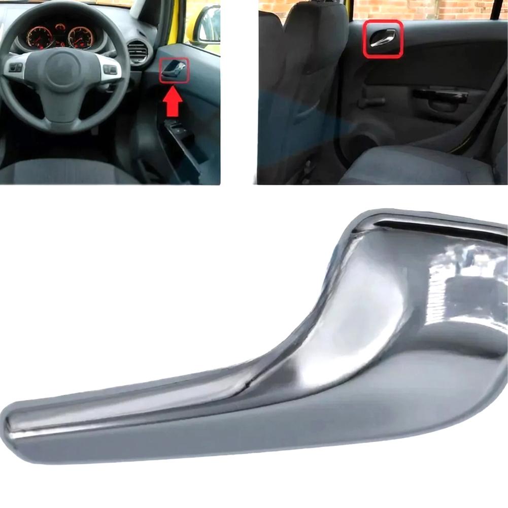 Interior Door Handle Replacement for VAUXHALL For OPEL For CORSA D (2006 2014) Chrome Fits Right Side OEM 13297814
